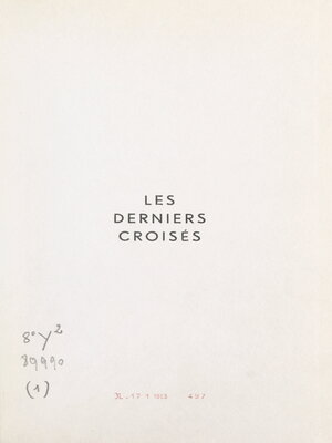 cover image of Les derniers croisés